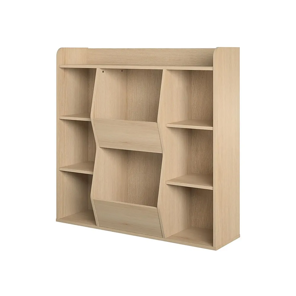 Bookcases*Ameriwood Tyler 40.8"H 9-Shelf Bookcase, Blonde Oak Particle Board (4865847COM)