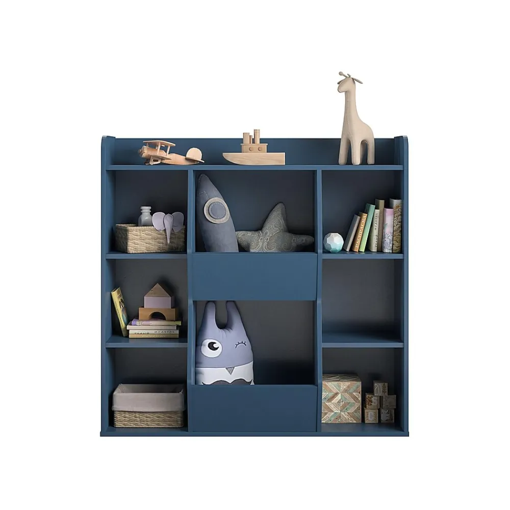 Bookcases*Ameriwood Tyler 40.8"H 9-Shelf Bookcase, Navy Particle Board (4865837COM)
