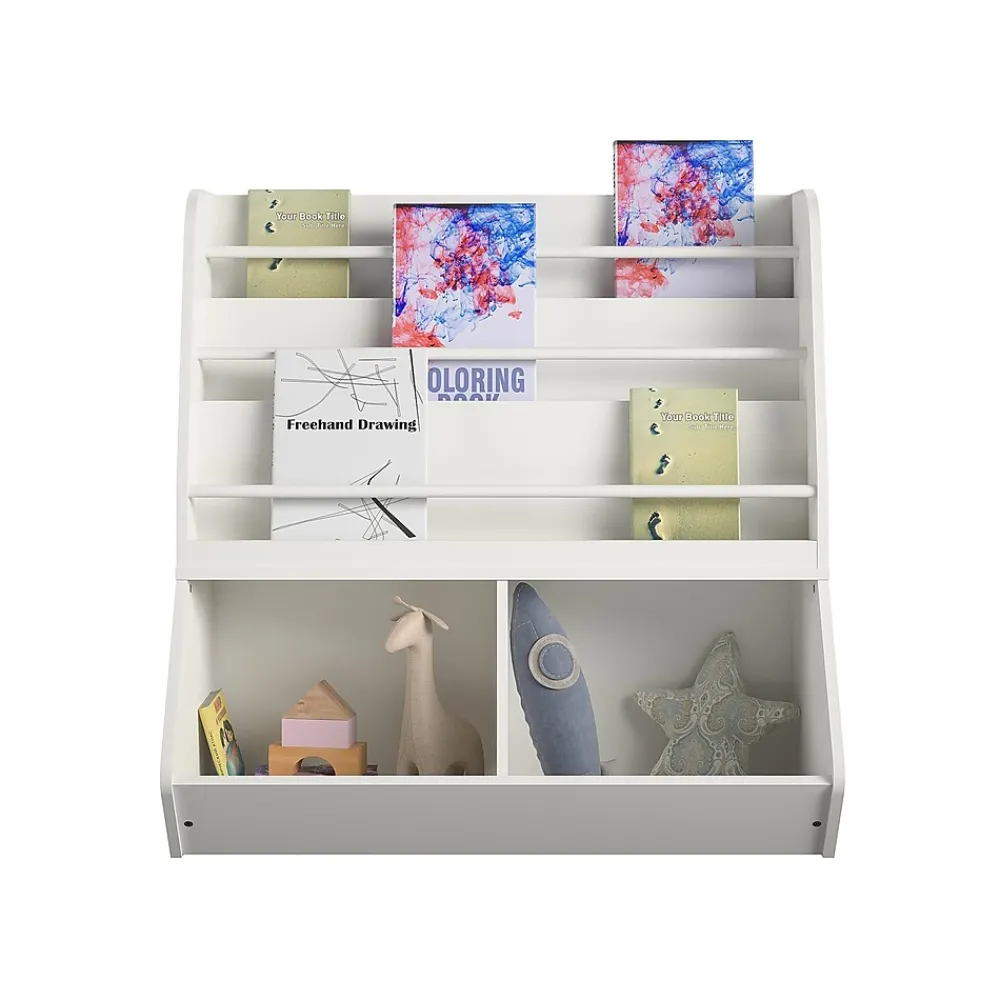 Bookcases*Ameriwood Tyler 36"H 5-Shelf Bookcase, White Particle Board (4947013COM)