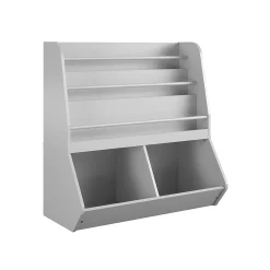 Bookcases*Ameriwood Tyler 36"H 5-Shelf Bookcase, Dove Gray Particle Board (4947412COM)