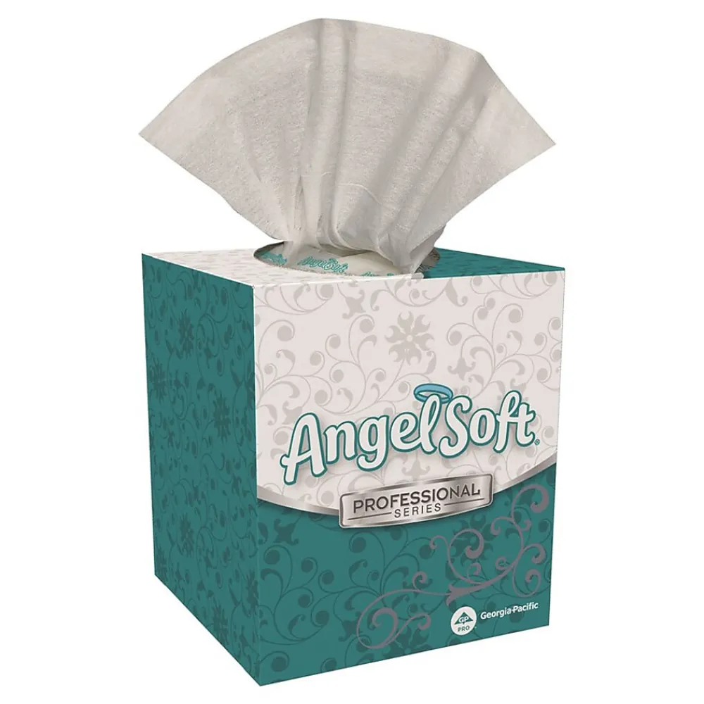 Professional Series Facial Tissue, 2-ply, 96 Tissues/Box (46580)<Angel Soft Best