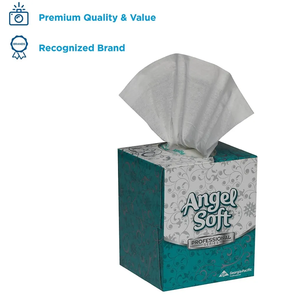 Professional Series Facial Tissue, 2-ply, 96 Tissues/Box (46580)<Angel Soft Best