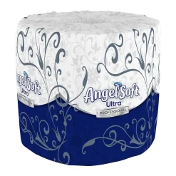 Ultra Professional Series 2-Ply Standard Toilet Paper, White, 400 Sheets/Roll, 60 Rolls/Carton (16560)<Angel Soft Sale