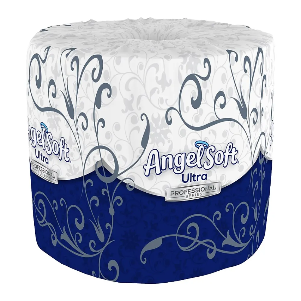 Ultra Professional Series 2-Ply Standard Toilet Paper, White, 400 Sheets/Roll, 60 Rolls/Carton (16560)<Angel Soft Sale