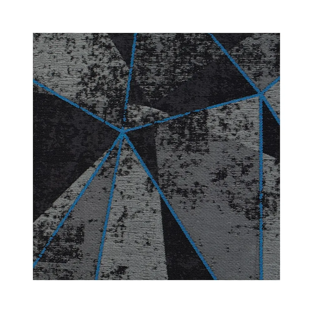 Chair Mats*Anji Mountain Rug'd Cracked Ice Carpet & Hard Floor Gaming Chair Mat, 36" x 48", Gray/Blue (AMB9100)