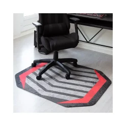 Chair Mats*Anji Mountain Rug'd Prizm Red Carpet & Hard Floor Chair Mat, 36