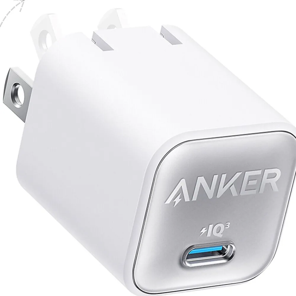 511 Nano 3 GaN USB-C Wall Charger for Multiple Brands, White (A2147J21-1)<Anker Best