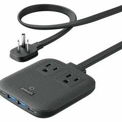 Nano USB-A/USB-C Charging Station, 5 ft., Black (A9129111)<Anker Outlet