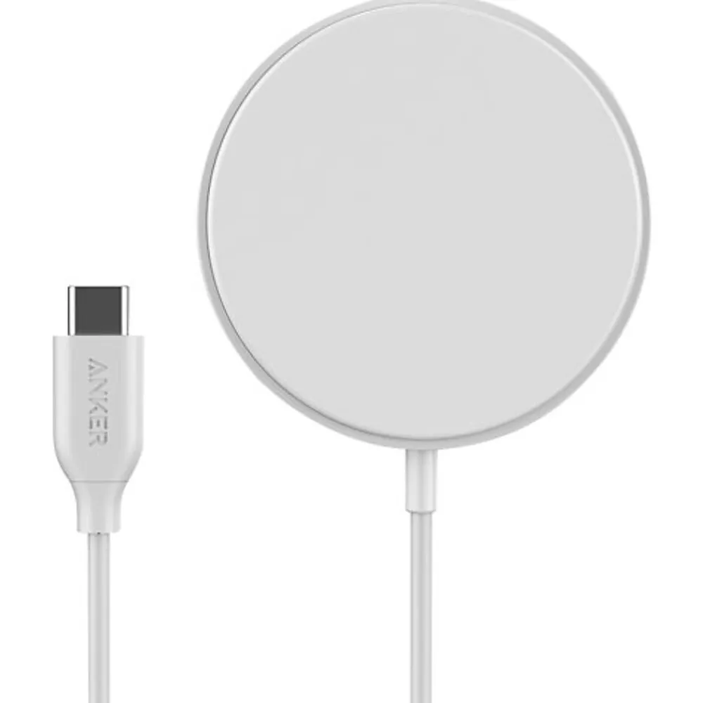 PowerWave 6' MagSafe USB-C Magnetic 7.5W Charging Pad for Apple, White (A2565H21-1)<Anker Online