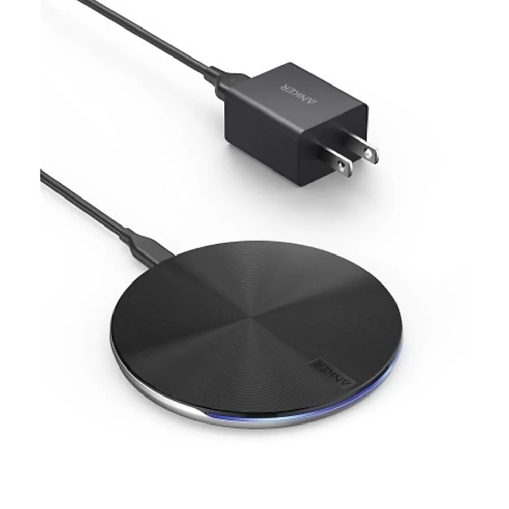 PowerWave Pad Lite+ Wireless Charging Pad, 3.3 ft., Black (B2536J11-1)<Anker Best
