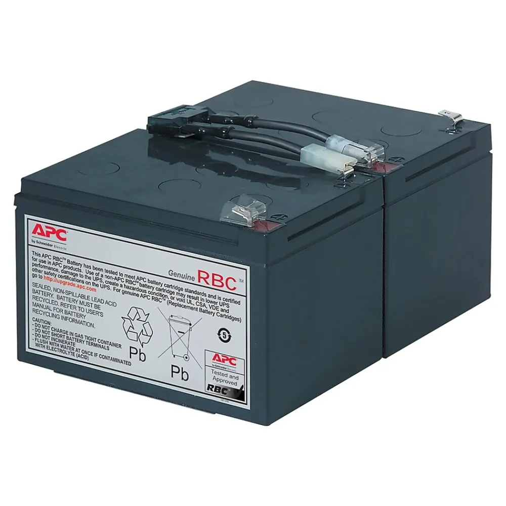 APC Cartridge #6 UPS Replacement Battery, Black (RBC6)