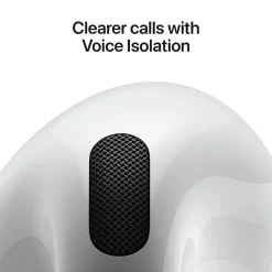 AirPods 4 Wireless Ambient Sound Earbuds with USB-C Charging Case, 4th Generation, Bluetooth, White (MXP63LL/A)<Apple Online