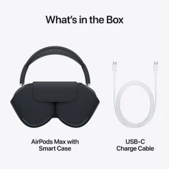 AirPods Max Wireless Active Noise Canceling Over-Ear Headset, USB-C, Bluetooth, Blue (MWW63AM/A)<Apple Sale