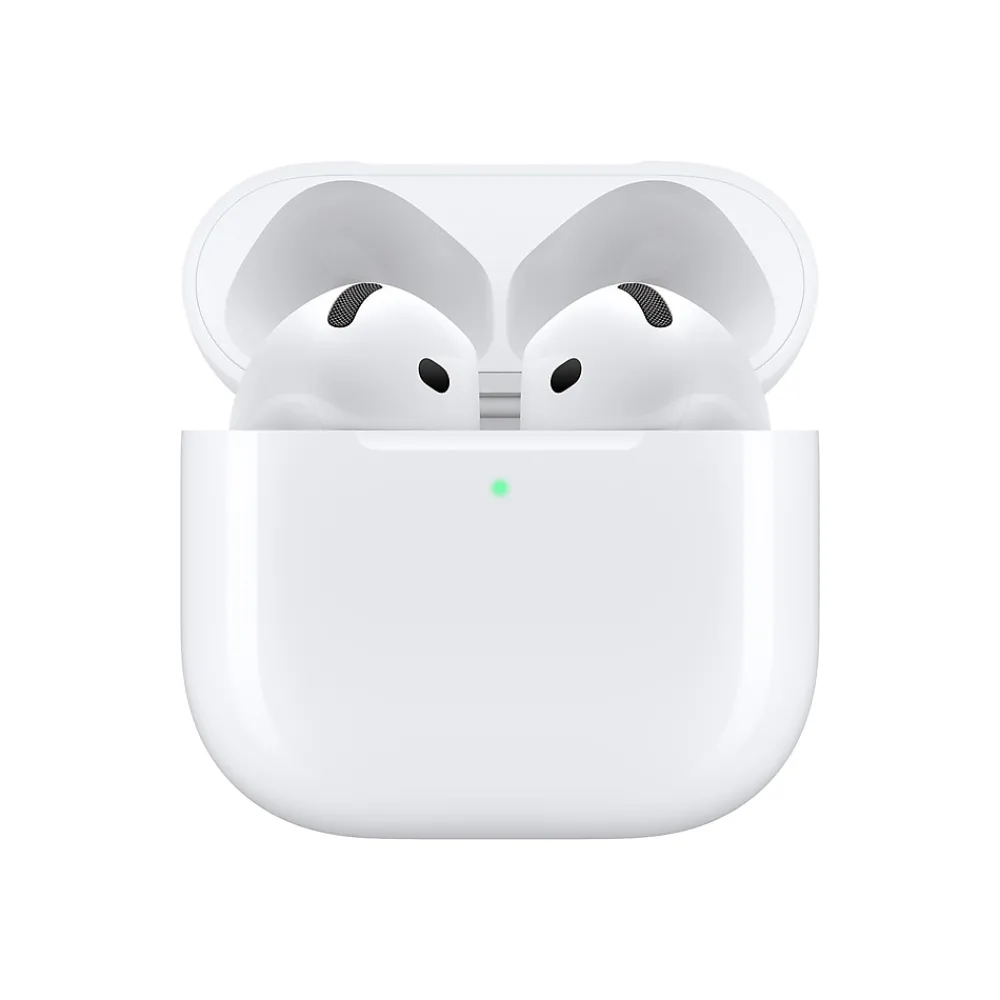 AirPods Noise-Canceling Earbuds with USB-C Charging Case, 4th Generation, Bluetooth, White (MXP93LL/A)<Apple Discount