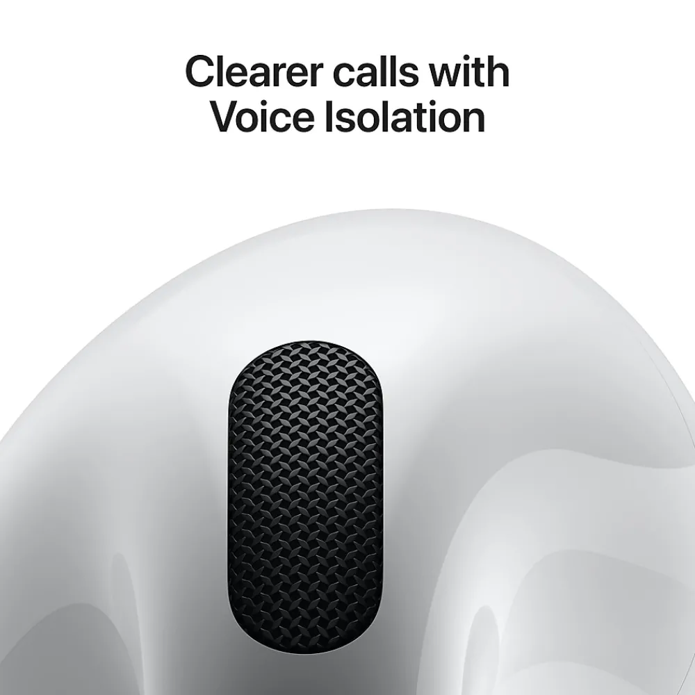 AirPods Noise-Canceling Earbuds with USB-C Charging Case, 4th Generation, Bluetooth, White (MXP93LL/A)<Apple Discount