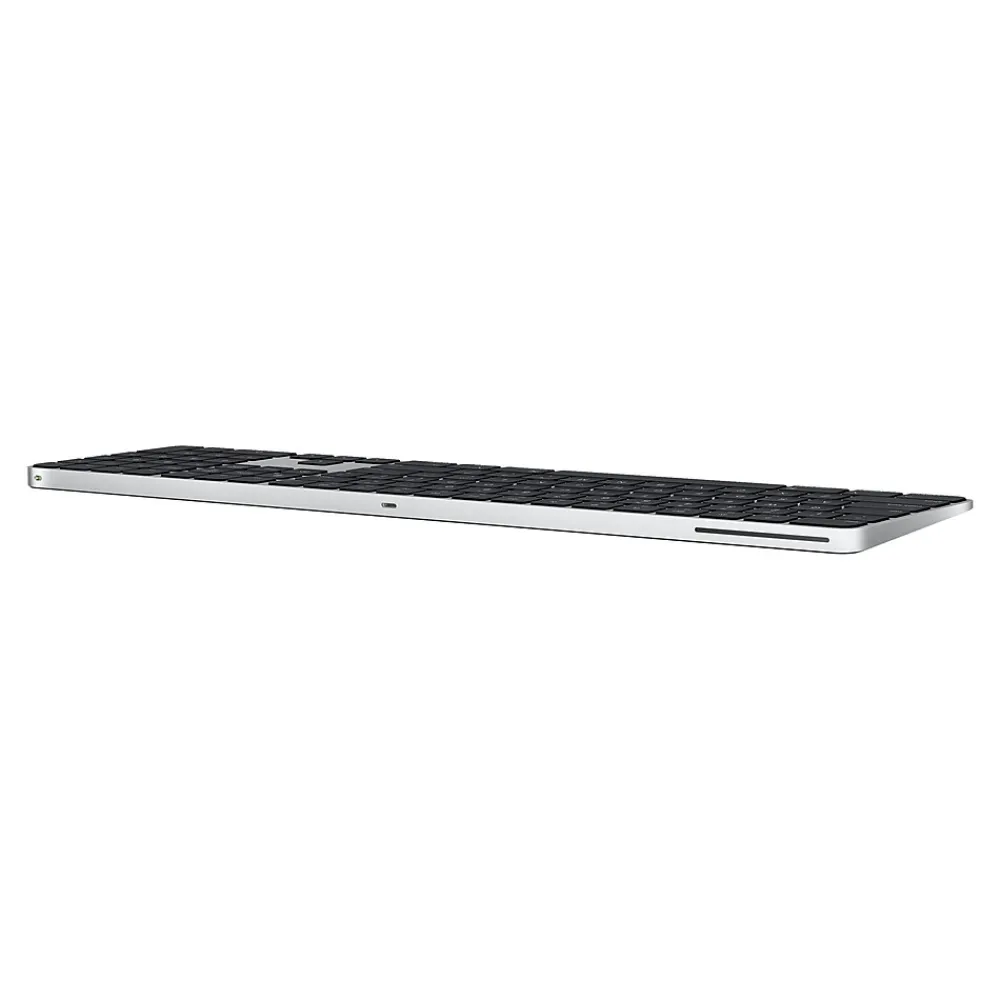 Clearance Apple Magic Keyboard with Touch ID and Numeric Keypad Wireless, Silver/Black Keys (MMMR3LL/A)