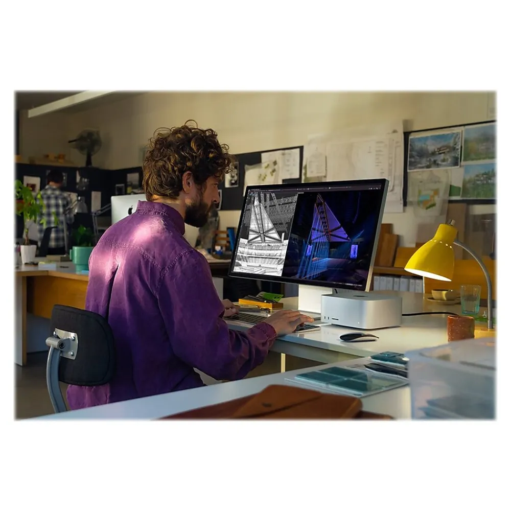 Apple Studio Display Nano-texture glass 27" 4K Ultra HD LCD Monitor, Silver (MMYV3LL/A)