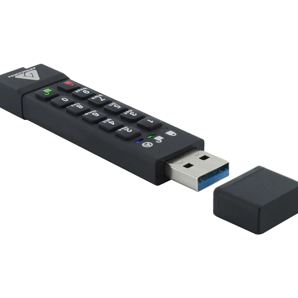 Best Apricorn Aegis Secure Key 3z 32GB USB 3.0 Type A Flash Drive, Black (ASK3Z-32GB)