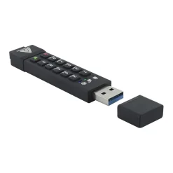 Clearance Apricorn Aegis Secure Key 3z 128GB USB 3.1 Type A Flash Drive, Black (ASK3Z-128GB)