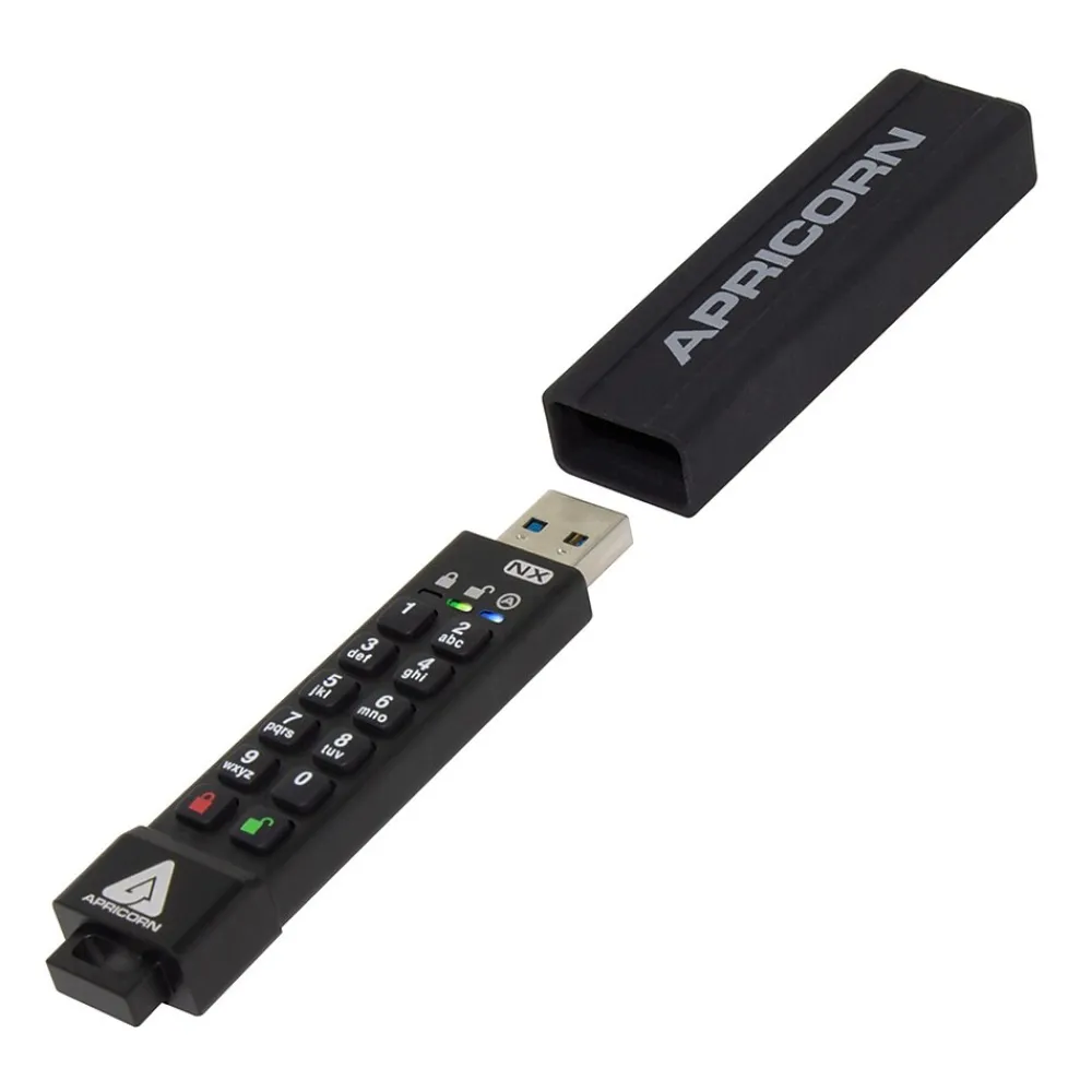Online Apricorn ASK3-NX 32GB USB 3.1 Type A Flash Drive, Black (ASK3-NX-32GB)
