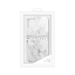 Argento MVMT Granite Phone Case for iPhone 11/XR, White Marble (IC7686MB11RWHA)
