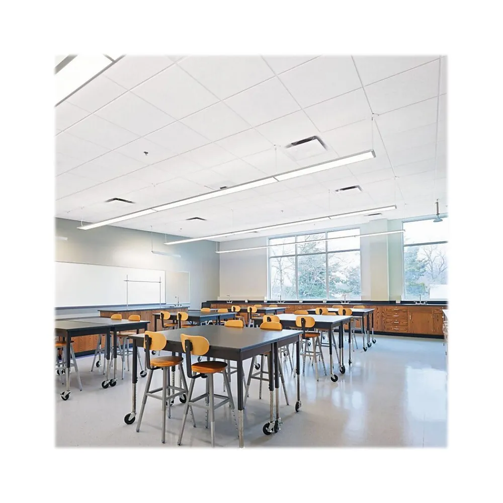 Armstrong CIRRUS Tegular Edge Ceiling Tile 9/16, 24" x 48", White, 6/Carton (BP539A)