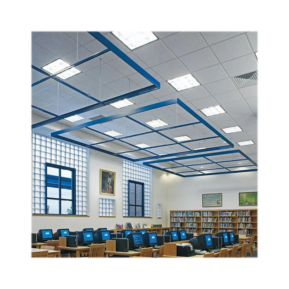 Armstrong CORTEGA Square Lay-In Edge Ceiling Tile, 24" x 24", White, 16/Carton (BP770)