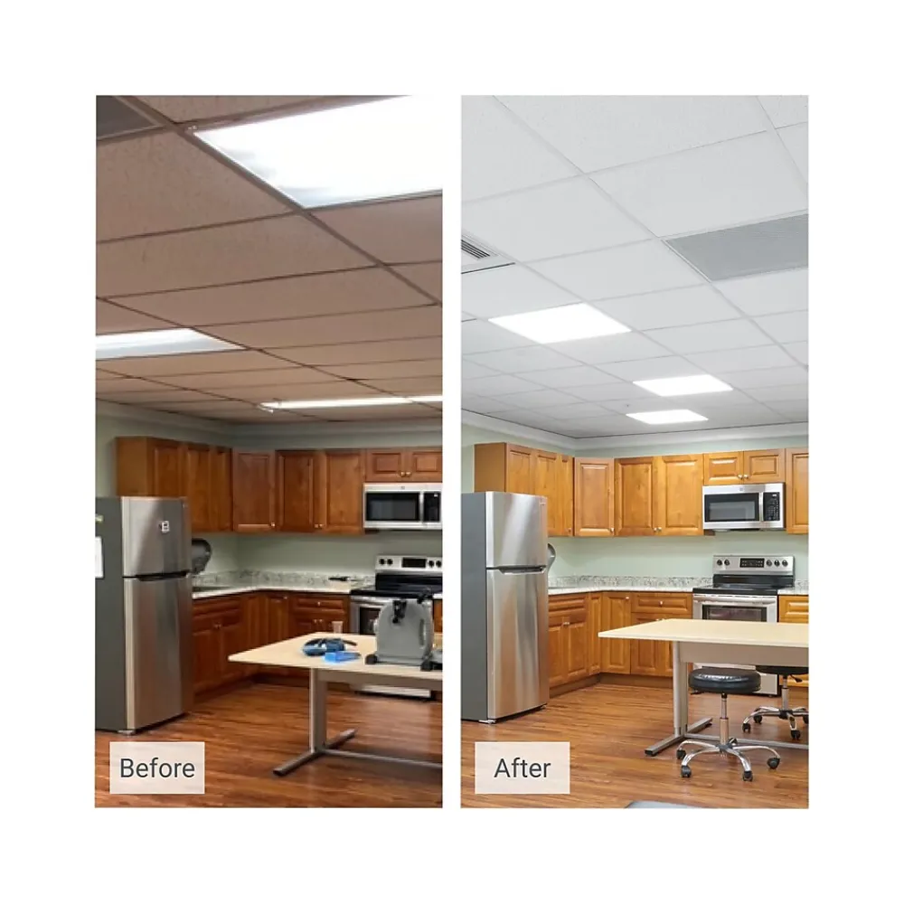 Armstrong FINE FISSURED Angled Tegular Edge Ceiling Tile, 24" x 24", White, 12/Carton (BP1717)