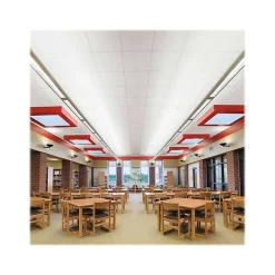 Armstrong FINE FISSURED Beveled Tegular Edge Ceiling Tile, 24" x 24", White, 16/Carton (BP1734)