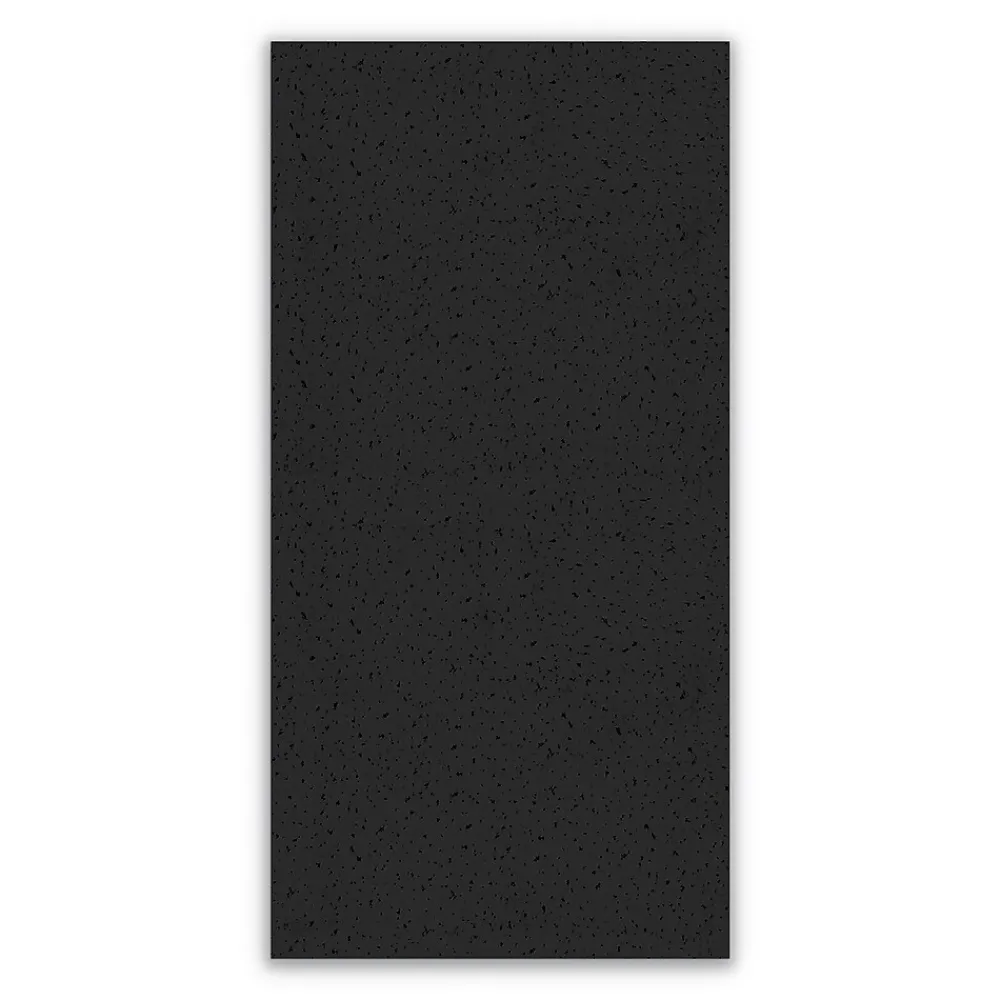 Armstrong FINE FISSURED Square Lay-In Edge Ceiling Tile, 24" x 48", Tech Black, 12/Carton (BP1729ABL)