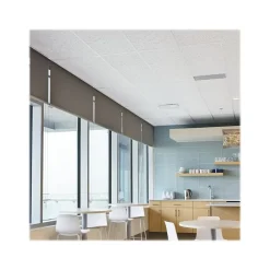Armstrong FISSURED Square Lay-In Edge Ceiling Tile, 24" x 24", White, 16/Carton (BP896)