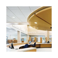 Armstrong MESA Angled Tegular Edge Ceiling Tile, 24" x 24", White, Dozen (BP686)