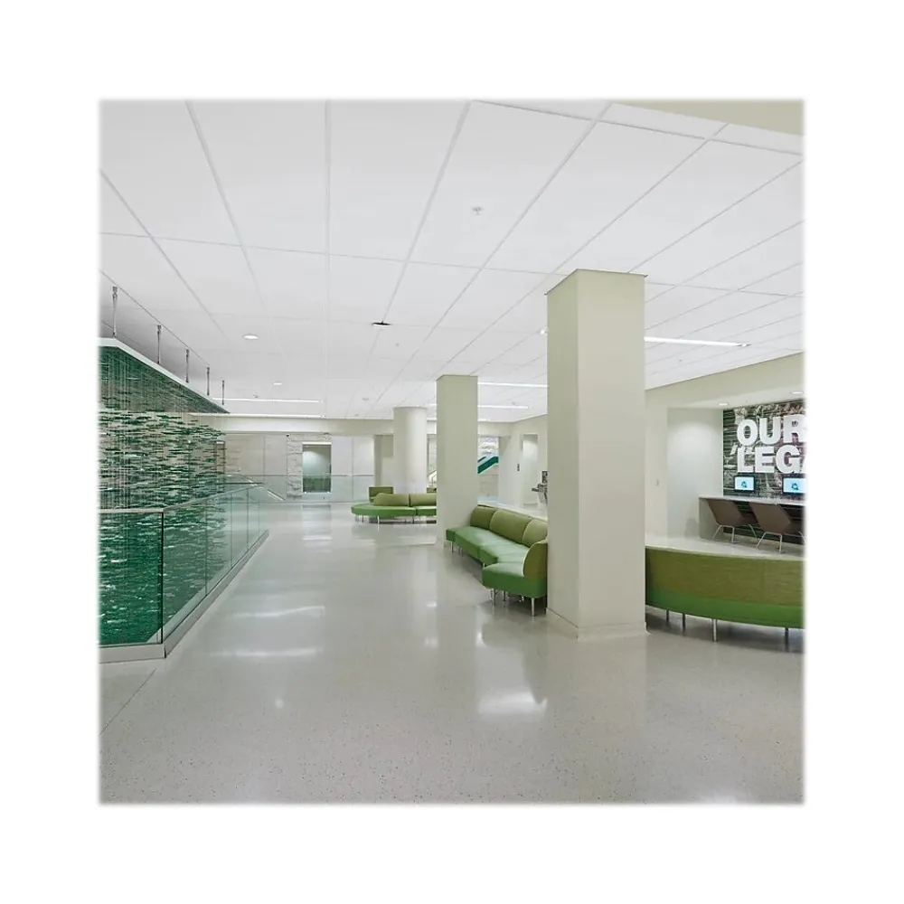 Armstrong OPTIMA Square Lay-In Edge Ceiling Tile, 24" x 48", White, Dozen (BP3153)