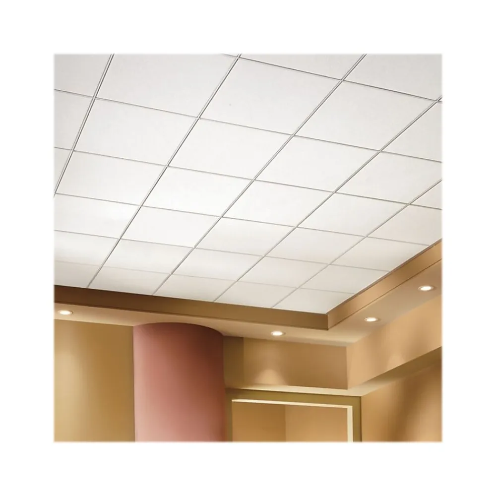 Armstrong OPTIMA Square Tegular Edge Ceiling Tile 15/16, 24" x 24", White, 12/Carton (BP3250E)