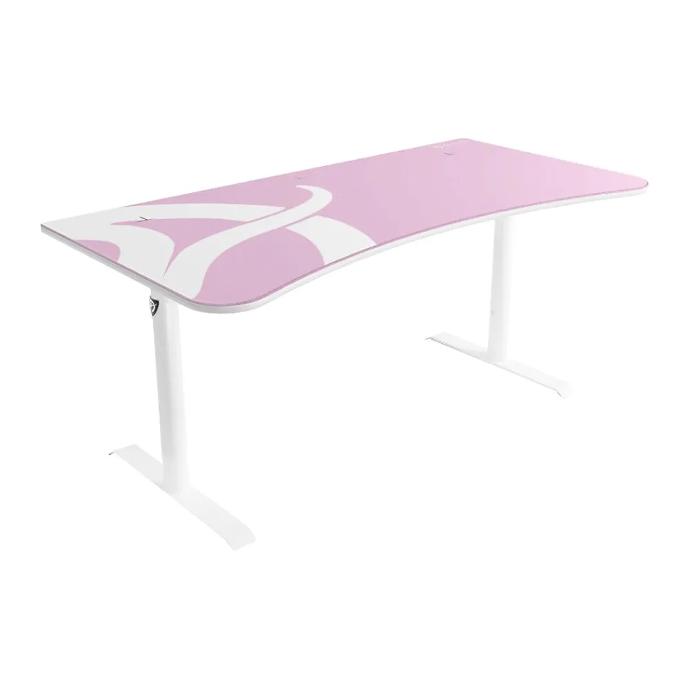 Computer Desks*Arozzi Arena 63"W Gaming Desk, White/Pink (ARENA-NA-WHITE-PINK)