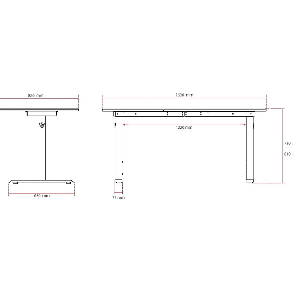 Computer Desks*Arozzi Arena 63"W Gaming Desk, White/Pink (ARENA-NA-WHITE-PINK)