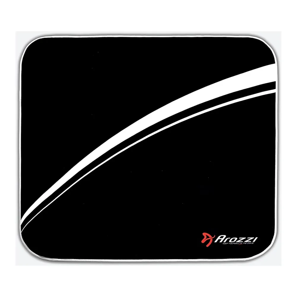 Chair Mats*Arozzi Chair Mat, 45.7" x 45.7", Low-Pile, Black/White (-FLOORMAT-WT)