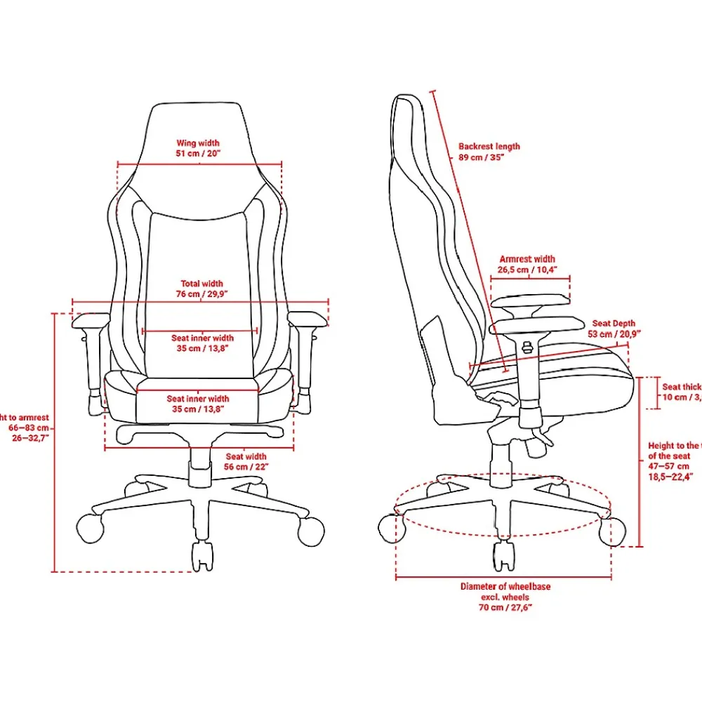 Gaming Chairs*Arozzi Vernazza Faux Leather Ergonomic Rocker Gaming Chair, Pure Black (VERNAZZA-XL-SPU-PBK)