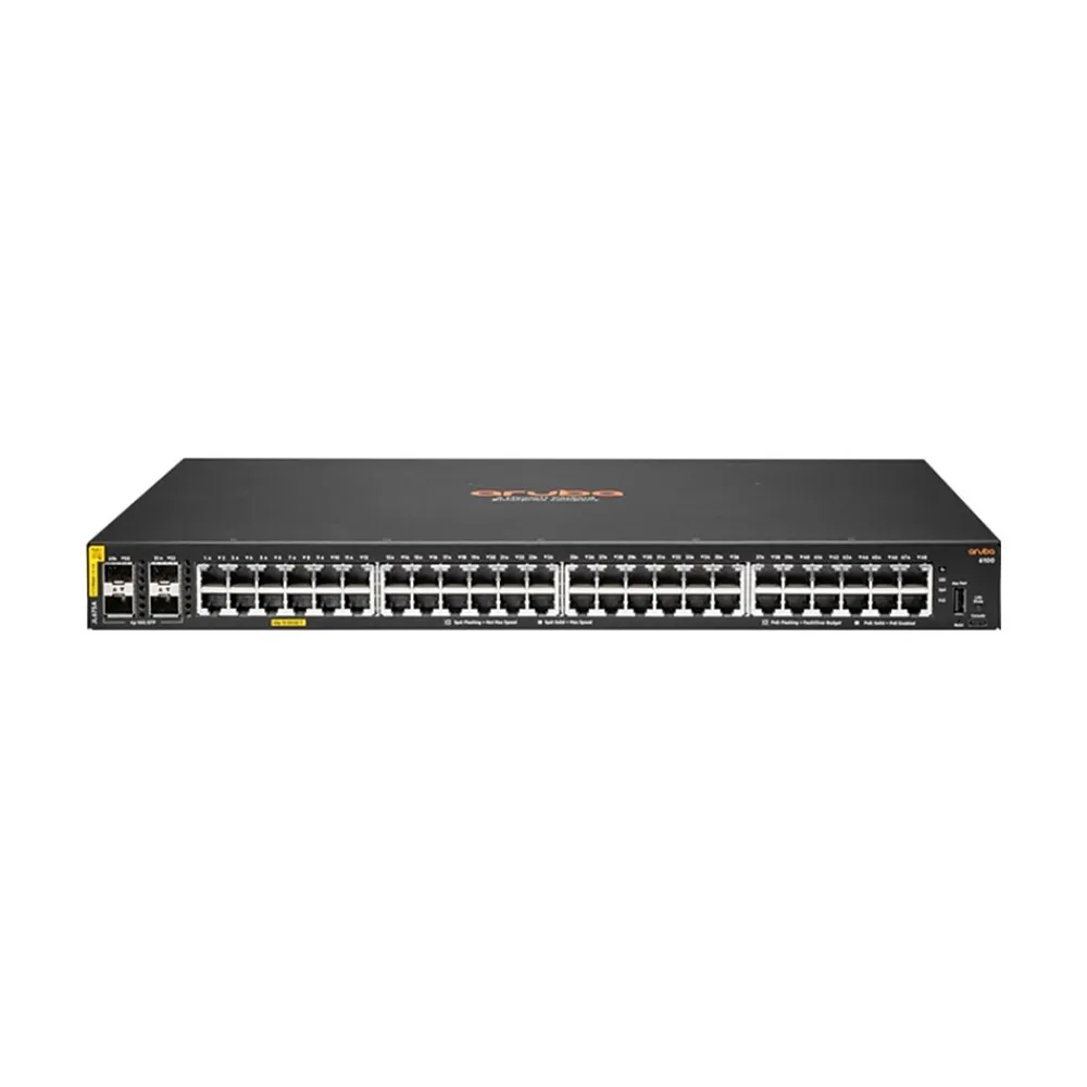 Discount Aruba 6100 48-Port Gigabit Ethernet Managed Switch, 10/100/1000 Mbps, Black (JL675A#ABA)