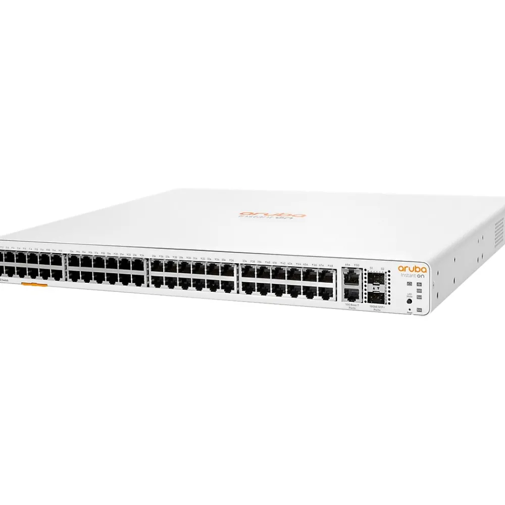 Clearance Aruba Instant On 1960 48-Port Gigabit Ethernet Managed Switch, 10/100/1000 Mbps, White (JL808A#ABA)