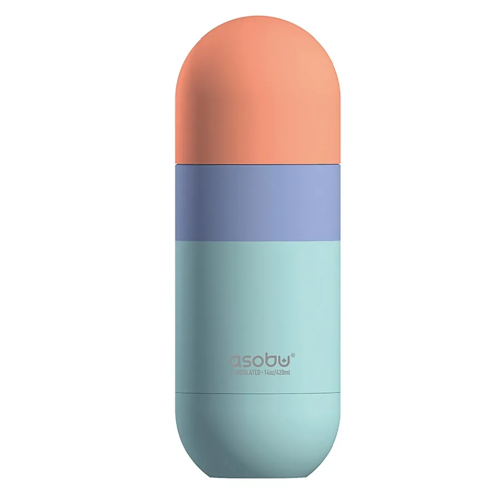 ASOBU Orb Stainless Steel Vacuum Insulated Water Bottle, 14 oz., Pastel Mint (ADNASBV30PM)