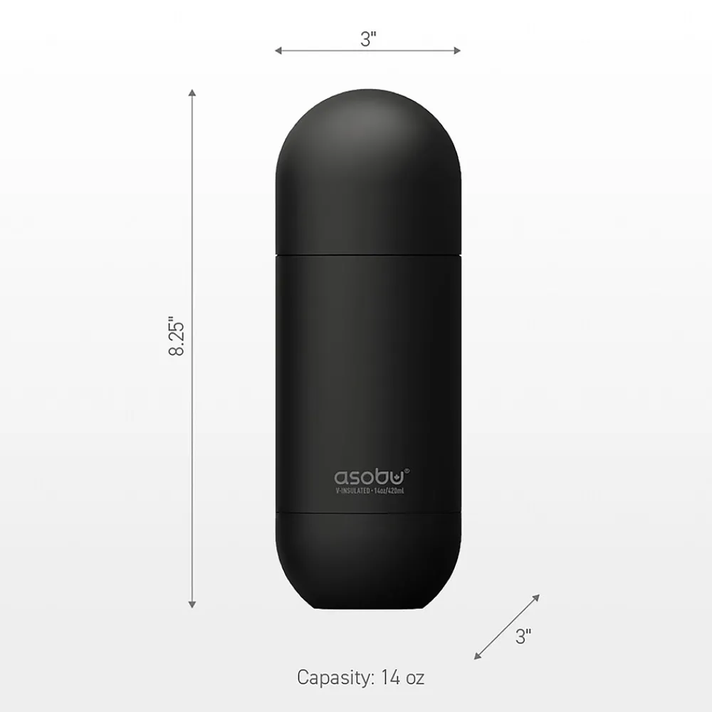 ASOBU Orb Stainless Steel Vacuum Insulated Water Bottle, 14 oz., Pastel Purple (ADNASBV30PP)