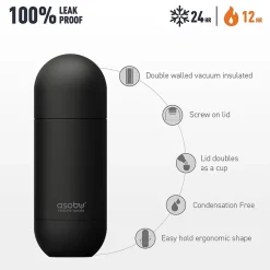 ASOBU Orb Water Bottle, 14 oz., Teal (SBV30)