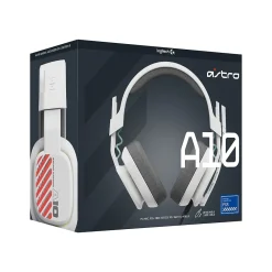 New Logitech Astro Gaming A10 Gen 2 Stereo Headset, White (939-002062)
