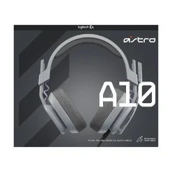 Best Logitech Astro Gaming A10 Gen 2 Stereo Headset, Gray (939-002069)