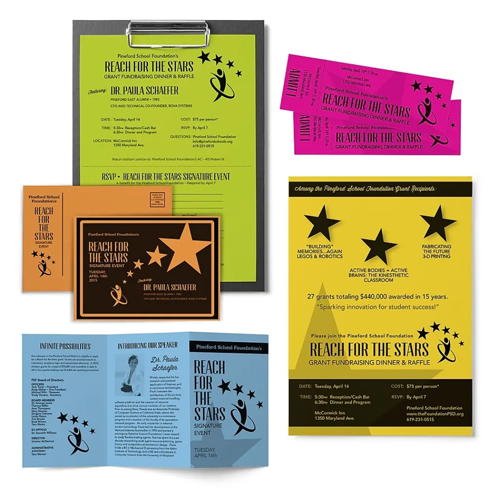 Card Stock*Astrobrights 65 lb. Cardstock Paper, 8.5" x 11", Bright Assortment, 50 Sheets/Pack (99326-01)