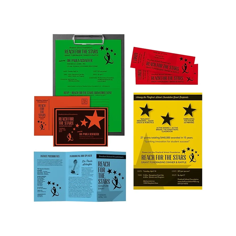 Card Stock*Astrobrights 65 lb. Cardstock Paper, 8.5" x 11", Eco Assortment, 250 Sheets/Pack (98853)