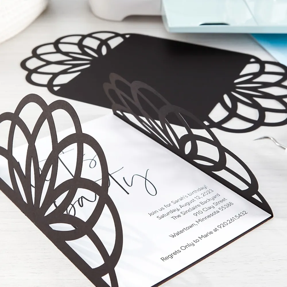 Card Stock*Astrobrights 65 lb. Cardstock Paper, 8.5" x 11", Eclipse Black, 100 Sheets/Pack (22024-01)