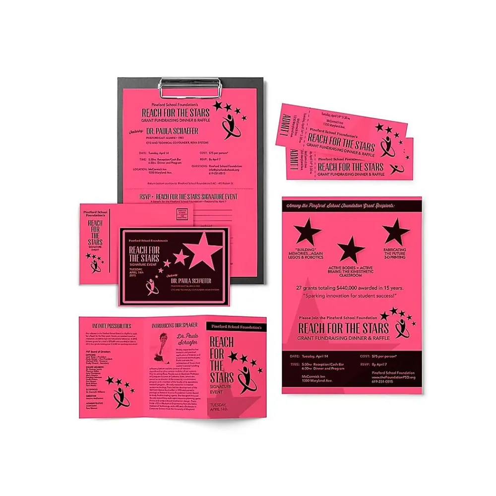 Card Stock*Astrobrights 65 lb. Cardstock Paper, 8.5" x 11", Plasma Pink, 250 Sheets/Pack (22129)