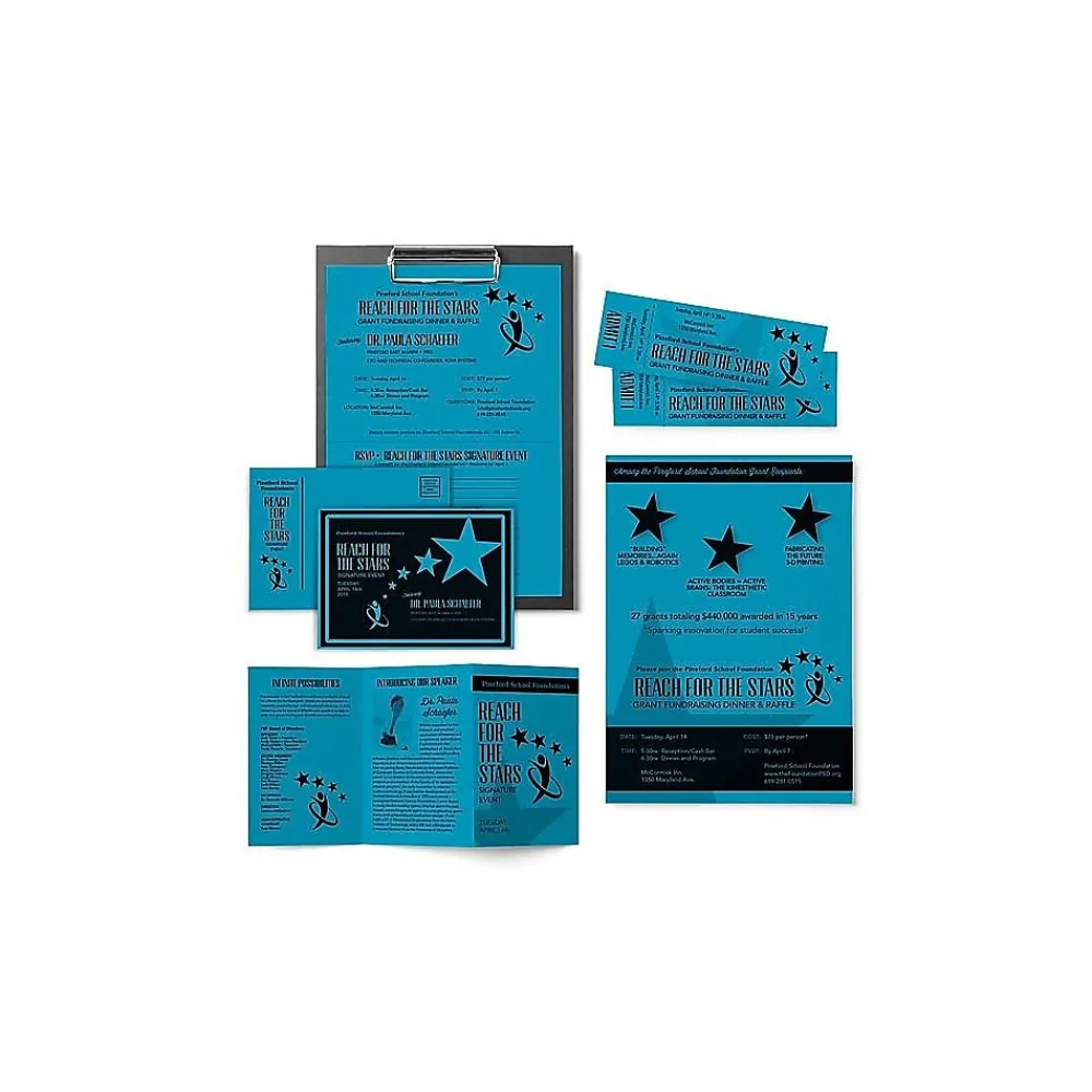 Card Stock*Astrobrights 65 lb. Cardstock Paper, 8.5" x 11", Celestial Blue, 250 Sheets/Pack (WAU22861)
